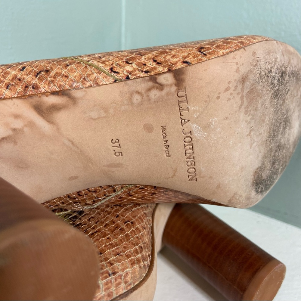 Ulla Johnson Helia Snake Effect Python Snakeskin … - image 13